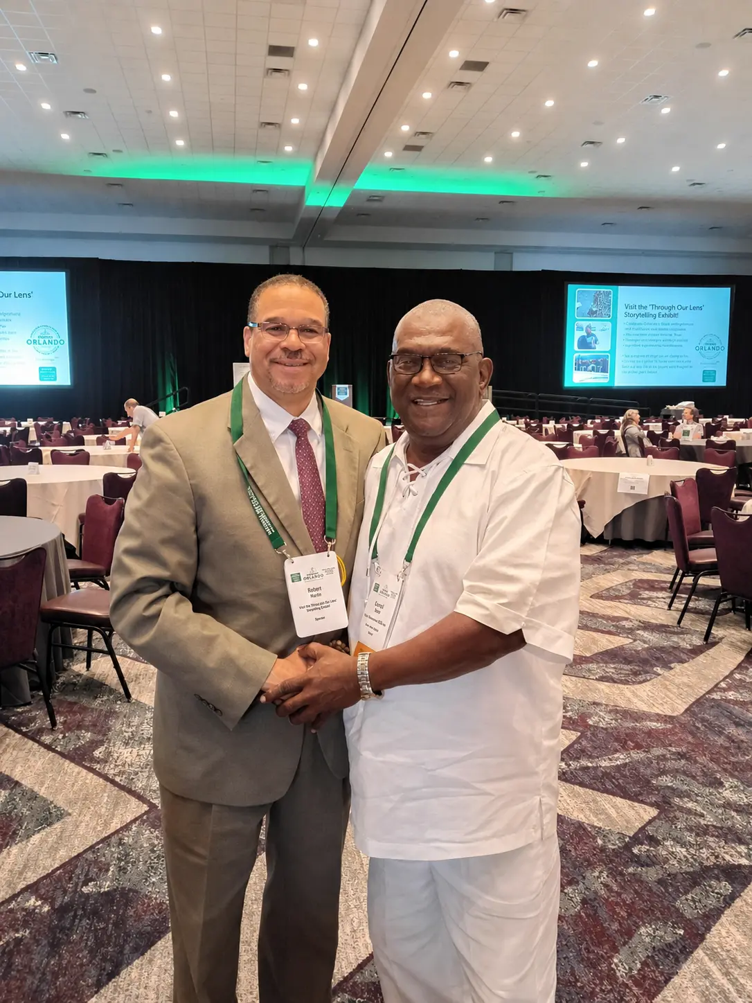 Executive Director building partnerships at a national conference